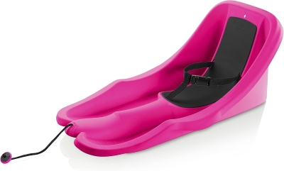 Gizmo Riders Infant/Toddler Snow Sled — 3-Point Safety Harness, Non-Slip Foam Seat, Retractable Tow Strap, Durable Plastic, Fits 6 Months–3 Years (Up to 55 lb)