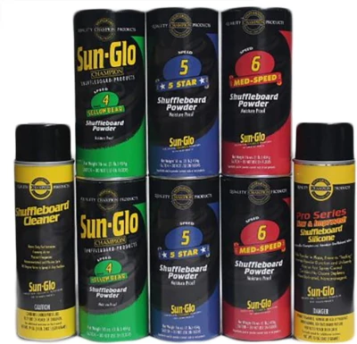 Sun Glo Shuffleboard Performance Sampler Pack for 9–12 ft Tables