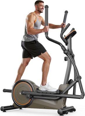 Niceday Home Elliptical Trainer — Hyper-Quiet Magnetic Drive with 15.5"" & 20"" Stride Options, 16 Resistance Levels and 500 lb Load Capacity