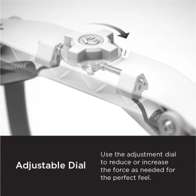 ROLL Recovery R8 Plus Deep Tissue Massage Roller (Alpine White) - Adjustable Intensity