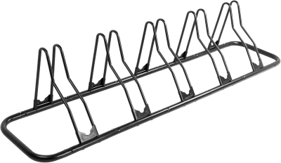 CyclingDeal Floor Bike Rack for Up to 6 Bikes — Indoor Garage Stand with Tire Grooves, Dual Holding Plates & Adjustable Spacing