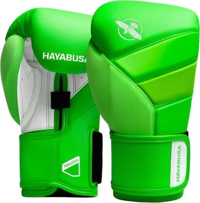 Hayabusa T3 Unisex Boxing Gloves — Enhanced Wrist Stabilization, Dual-X Velcro, Splinted Support and 5-Layer Knuckle Foam