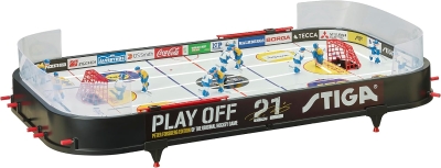 STIGA Play Off 21 Table-Top Rod Hockey Game – Classic Ice Hockey Action with Enhanced Features