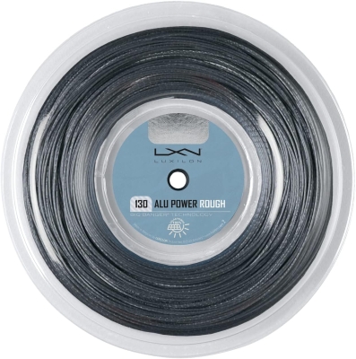 Luxilon ALU Power Rough 130 Tennis String - 200m Reel (Grey)