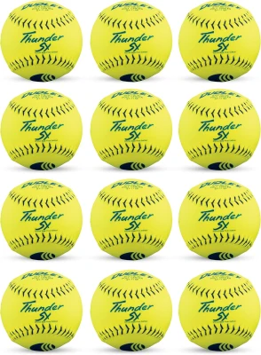 DUDLEY Slowpitch Softballs, 11-inch USSSA, Official Quality — Multiple 12-Count Options