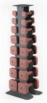 WeGym SafeGrip Anti-Roll Square Dumbbells — Thick Grip, Anti-Slip Coating, Free Weights for Secure Home Workouts & Training