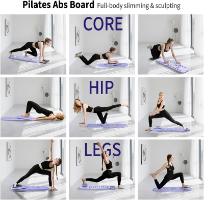 ORWIPO Foldable Pilates Reformer Board with Built-In Timer — Portable Multifunctional Home Pilates Machine