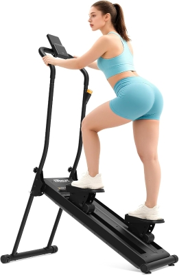 ERGOLIFE Foldable Stair Stepper – 6-Level Magnetic Resistance, Low-Noise Compact Stairmaster with 350LB Capacity