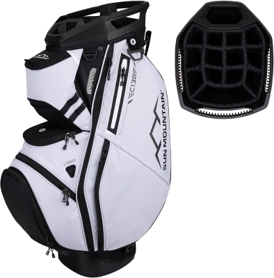 Sun Mountain C130 Men's Lightweight Cart Golf Bag – 14-Way Top, 2025 Model (9.0"" Top, 6.6 lbs)