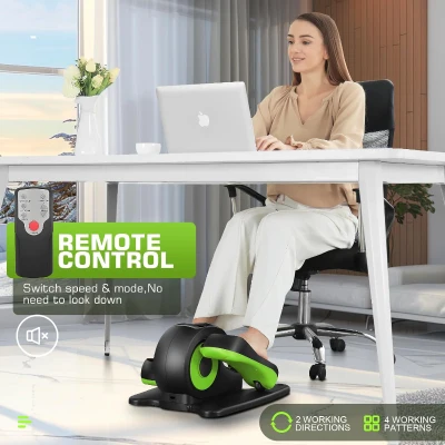 ANCHEER Under-Desk Elliptical — Quiet Electric Seated Pedal Exerciser for Seniors & Adults with Remote, Portable, Built-In LCD for Home or Office