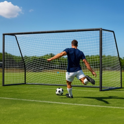 MOPHOTO Foldable Soccer Goals (6x4/8x6/10x6.5/12x6/16x7/18.5x6.5/21x7/24x8 ft) – 21x7 ft Backyard & Full-Size Training Goal for Teens and Adults