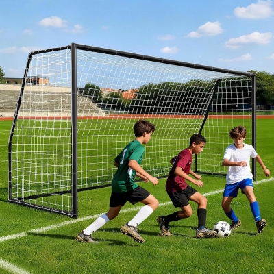 MOPHOTO Foldable Soccer Goals (6x4/8x6/10x6.5/12x6/16x7/18.5x6.5/21x7/24x8 ft) – Backyard & Full-Size Training Goals for Teens and Adults