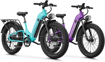 Aipas M1 Pro 26"" x 4.0"" Fat Tire Ebike – 1800W Peak Brushless Motor, 110Nm, 48V 17.5Ah Removable Battery, Dual Suspension, 36MPH Top Speed, 7-Speed