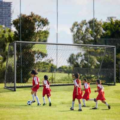 MOPHOTO Soccer Goal - Backyard & Full-Size Training Goals in Multiple Sizes (6x4 to 24x8 ft) for Teens & Adults
