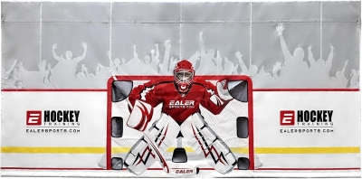 EALER Hockey Shooting Tarp — 7x10 FT & 7/8x16 FT Combined Heavy-Duty Goalie Target and Garage Wall Protector