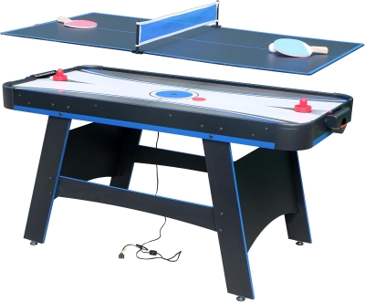 5-Foot 2-in-1 Air Hockey & Table Tennis Combo Table with Accessories
