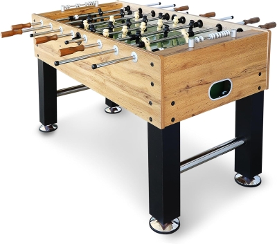 Seydrey 55"" Competition Foosball Table, Black Finish with Chrome Steel Rods