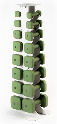 WeGym SafeGrip Square Dumbbells — Thick, Anti-Slip Handles & Anti-Roll Free Weights for Home, Weightlifting and Personal Training