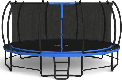 BCAN Recreational Trampoline with Safety Enclosure & Ladder, ASTM F381-16 Certified — Available 8ft–16ft for Kids and Adults