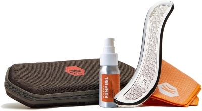 SIDEKICK Echo Muscle Scraper — Stainless Steel Gua Sha with Patented Anti-Fatigue Grip, Full Kit for IASTM & Muscle Pain Relief