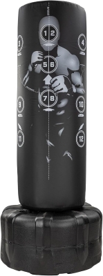 Century Wavemaster XXL Freestanding Heavy Bag — 69"" Tall, 18"" Diameter with Numbered Targets and Stable Base