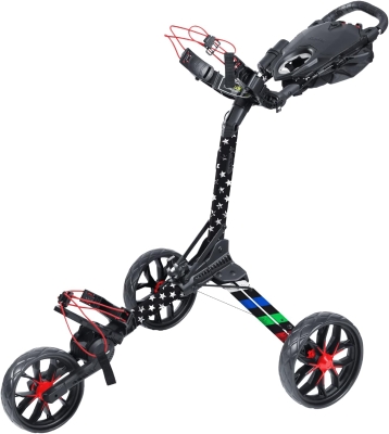 Bag Boy Nitron 3-Wheel Golf Push Cart with Auto-Open and Top-Lok Bag Attachment