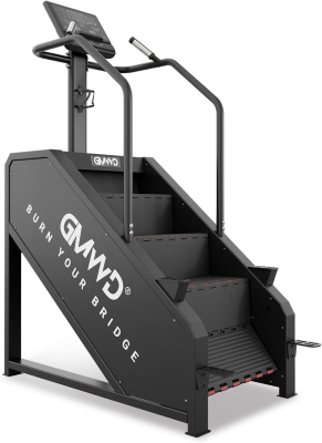 GMWD Commercial-Grade Stair Stepper Machine with 17.3"" LED Display, 15 Resistance Levels, 24-164 SPM