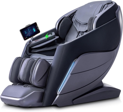 Alfine A710 Pro 2025 4D Massage Chair with iRest System — Full-Body Zero-Gravity Recliner, SL Track, Yoga Stretch, Health Detection, App Control, Electric Calfrest Extension (Black)