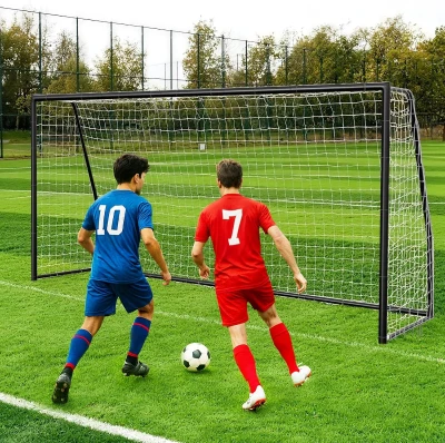 MOPHOTO Foldable Soccer Goals (6x4/8x6/10x6.5/12x6/16x7/18.5x6.5/21x7/24x8 ft) – Backyard & Full-Size Training Goals for Teens and Adults