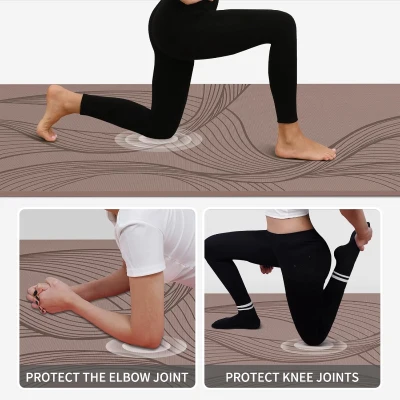 Extra-Wide Large Yoga Mat 72 in x 36 in x 10 mm — Thick, Comfortable, Non-Slip Exercise Mat for Home, Gym & Studio