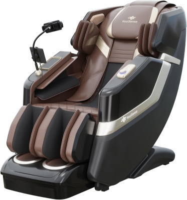 KZ-313 (2026) Full-Body Heated Jade Roller Massage Chair — Deep SL-Track Zero Gravity, 12 Auto Modes, 6 Custom Programs, Backlit Touchscreen, Voice Control & Wireless Charger