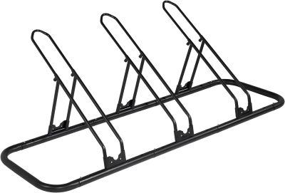 CyclingDeal Multi-Bike Floor Rack — Parking Stand for up to 6 Bicycles | Indoor Garage Storage with Tire Grooves (up to 29""), Holding Plates & Adjustable Spacing