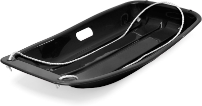 Best Choice Products 35-inch Child Plastic Toboggan Sled with Pull Cord and 2 Grip Handles