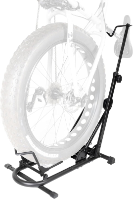 BIKE HAND Vertical Bike Stand for Fat Bikes — Adjustable Vertical & Horizontal Rack for Snow/Fat/MTB and 700c Bikes, Supports Tires up to 5-inch, up to 29-inch Wheels
