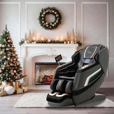 Alfine A66 4D Full-Body Massage Chair — Made in USA with U.S. & Imported Materials, SL Track, Yoga Stretch, 3-Stage Zero Gravity, AI Voice, Heating, Automatic Footrest
