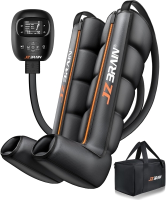 Sequential Air Compression Recovery System — Full-Leg Professional Compression Boots for Faster Recovery & Circulation Improvement (Medium)