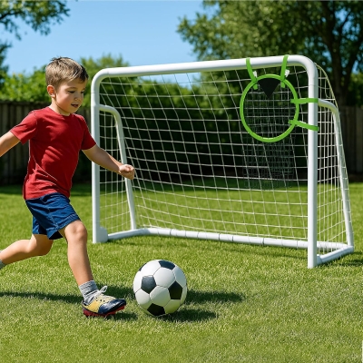 MOPHOTO Soccer Goal — 6x4/8x6/10x6.5/12x6/16x7/18.5x6.5/21x7/24x8 ft Backyard & Full-Size Training Goals for Teens & Adults