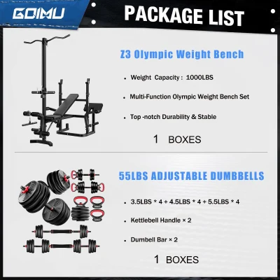 Z3 900 lb Olympic Versatile Workout Bench — 9-in-1 Strength Station with Preacher Pad, Leg Developer & LAT Pulldown for Home Gym