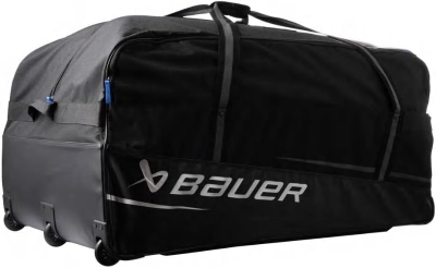 Bauer '24 Premium Wheeled Goalie Bag — 42"" x 25"" x 20"" with Reinforced Base, Extension Handle and 3 Wheels