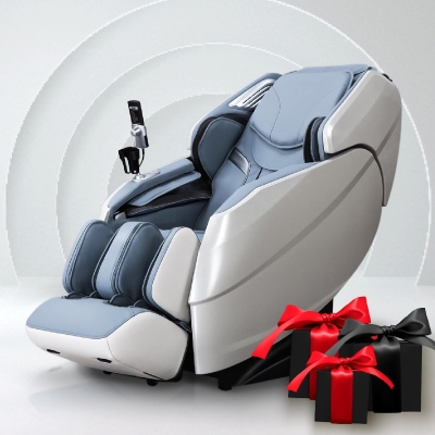 Titan Rejūv 4D Massage Chair, Blue – Full-Body SL Track, AI Health Monitoring, Voice Recognition, Graphene Heat, Zero Gravity, Space-Saving
