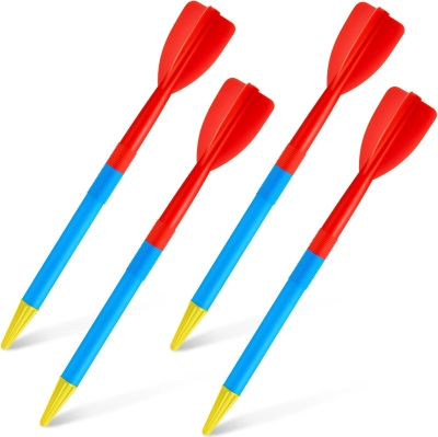 Wettarn 4-Pack 300g Youth Training Javelins – Soft-Tip Plastic Throwing Spears, 68 cm Collapsible Practice Javelin for Schools & Adults