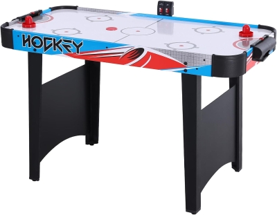 48"" Foldable Air Hockey Table - Indoor Arcade Game with Electronic LED Scoring, 2 Pucks & 2 Pushers - Family Game Room for Adults and Kids