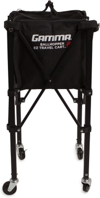GAMMA Sports EZ Travel Cart — Portable Tennis & Pickleball Ball Hopper with Carrying Case
