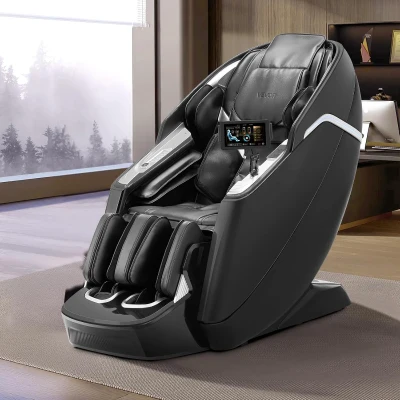 VEVOR 4D+3D Full-Body Massage Chair - 53"" SL Track, Dual-Core 4D+3D Mechanism, AI Voice, Electric Extendable Footrest, Yoga Stretch, TFT Touchscreen