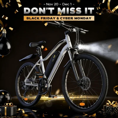 Electric Bike for Adults – 750W or 1000W Peak Electric Mountain Bike, Up to 60 Miles Range, 20 MPH, 20""/26"" Tires Lightweight Commuter E-Bike