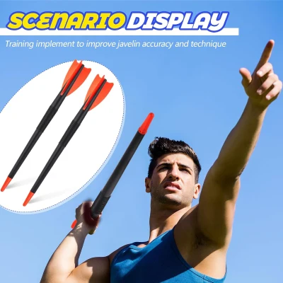 Wettarn 4-Pack 300 g Youth Training Javelins – Soft Plastic with Elastomer Tip, Disassemblable 68 cm Practice Throws