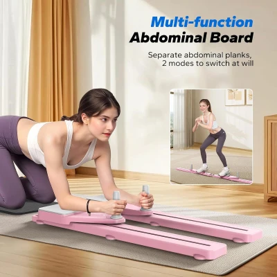 MERACH Multifunctional Detachable Pilates Board – Portable Anti-Slip Reformer for Core & Full-Body Home Workouts
