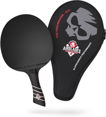 The Peace Maker ALC - Professional Carbon Table Tennis Racket with Ergonomic Grip & Sturdy Carrying Case for All Skill Levels