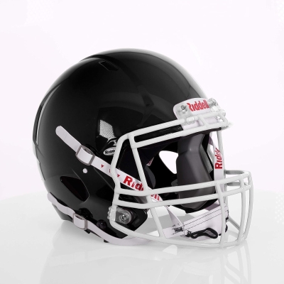 Riddell Speed Victor-I Youth - White S-2BD-HS4-1P Facemask & US Helmet Flag Decal (Green Gridiron)