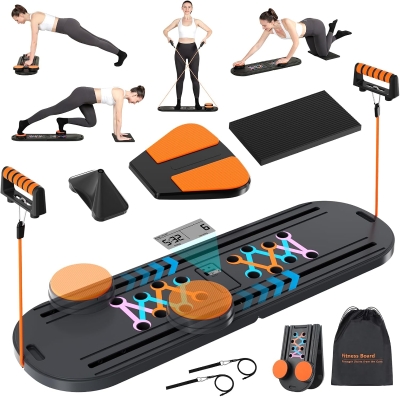 Portable Foldable Pilates Board Reformer for Home Workouts – Multifunctional Trainer for Women